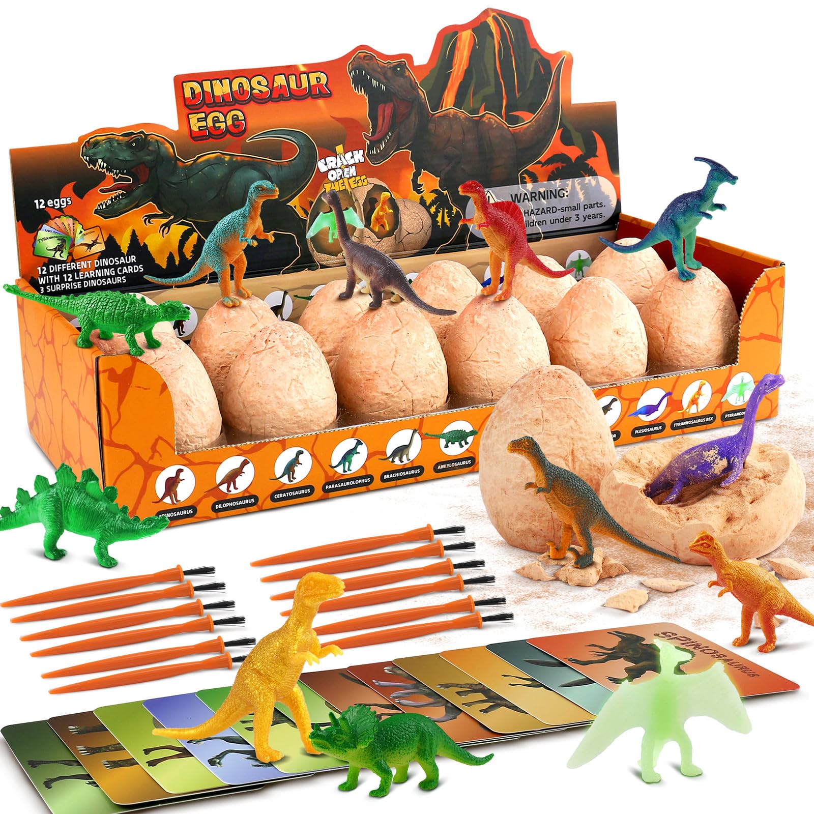 Dino Eggs Excavation Dig Kit for Kids Boys Girls Age 3+ Easter STEM Science Activities  
Dino Eggs Excavation Dig Kit ST